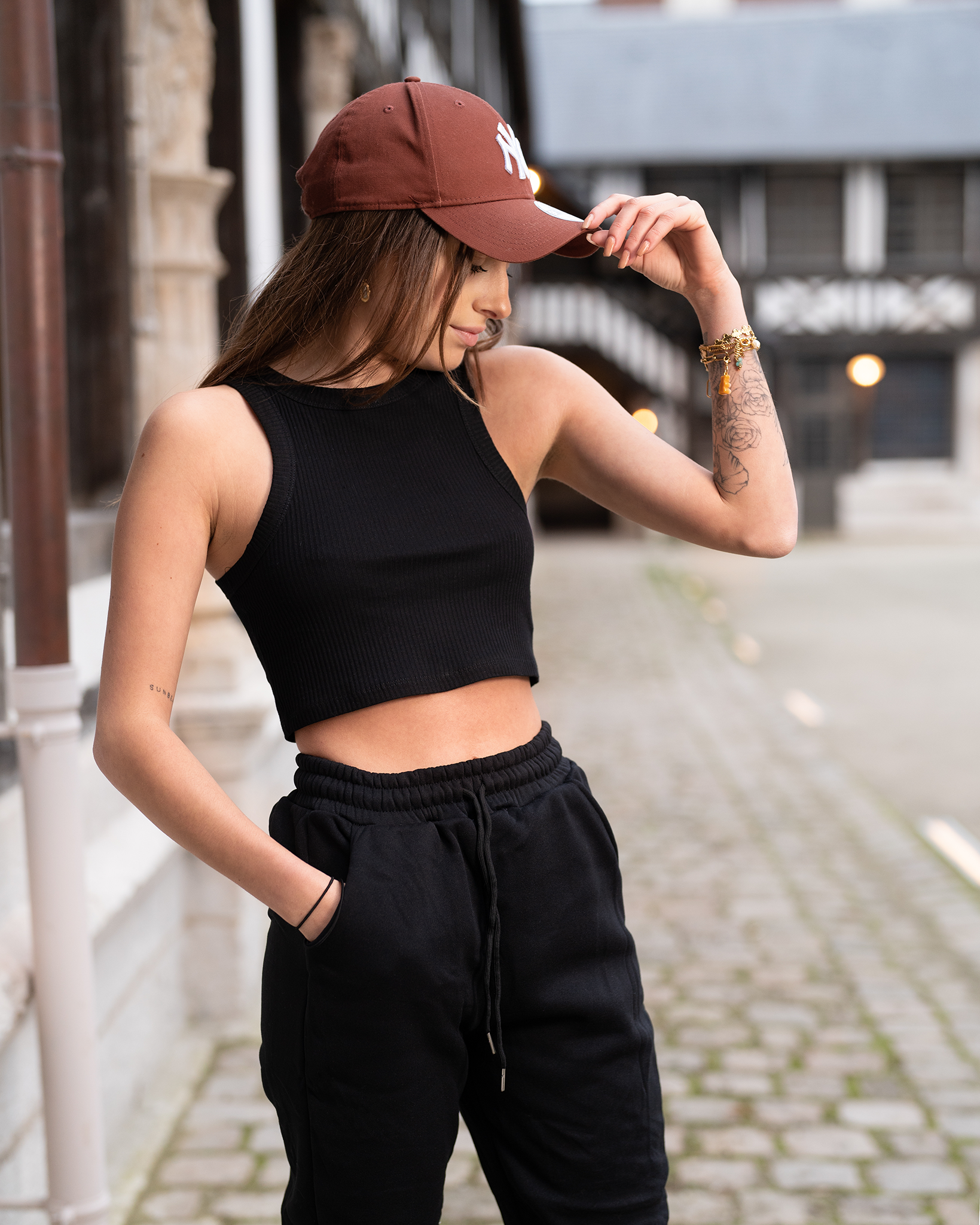 Crop top Rye noir