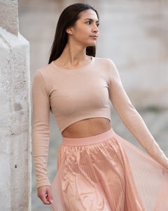 Crop top Fernie beige